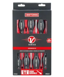 CRAFTSMAN Screwdrivers V-series 8-Piece Bi-material Handle Set Screwdriver Set -Craftsman Store 44614495