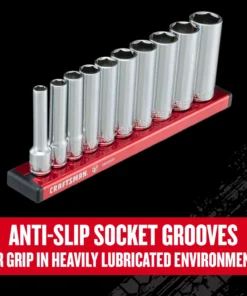 CRAFTSMAN Sockets & Socket Sets V-Series 10-Piece Metric 1/4-in Drive 6-point Set Deep Socket Set -Craftsman Store 44778443