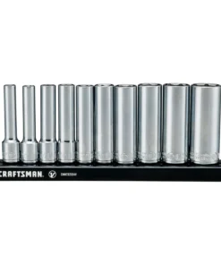CRAFTSMAN Sockets & Socket Sets V-Series 10-Piece Standard (SAE) 1/4-in Drive 6-point Set Deep Socket Set -Craftsman Store 44778591