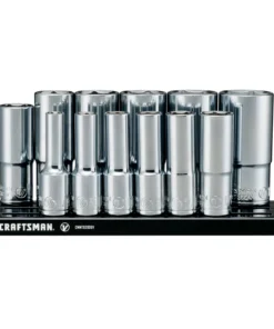 CRAFTSMAN Sockets & Socket Sets V-Series 12-Piece Standard (SAE) 3/8-in Drive 6-point Set Deep Socket Set 24 CRAFTSMAN Sockets & Socket Sets V-Series 12-Piece Standard (SAE) 3/8-in Drive 6-point Set Deep Socket Set -Craftsman Store 44778949