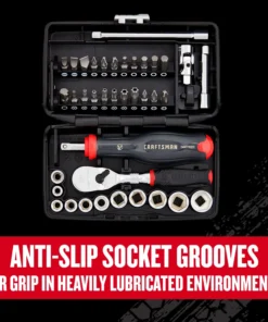 CRAFTSMAN Sockets & Socket Sets V-Series 38-Piece Standard (SAE) 1/4-in Drive 6-point Set Shallow Socket Set 14 CRAFTSMAN Sockets & Socket Sets V-Series 38-Piece Standard (SAE) 1/4-in Drive 6-point Set Shallow Socket Set -Craftsman Store 44779054