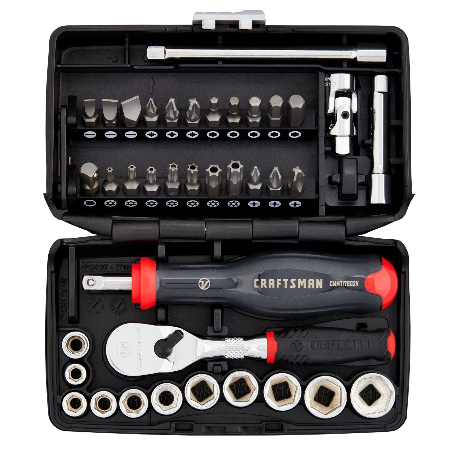 CRAFTSMAN Sockets & Socket Sets V-Series 38-Piece Standard (SAE) 1/4-in Drive 6-point Set Shallow Socket Set 4 CRAFTSMAN Sockets & Socket Sets V-Series 38-Piece Standard (SAE) 1/4-in Drive 6-point Set Shallow Socket Set - Image 4