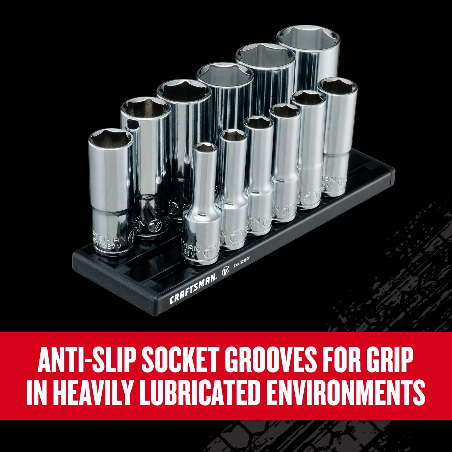 CRAFTSMAN Sockets & Socket Sets V-Series 12-Piece Standard (SAE) 3/8-in Drive 6-point Set Deep Socket Set 12 CRAFTSMAN Sockets & Socket Sets V-Series 12-Piece Standard (SAE) 3/8-in Drive 6-point Set Deep Socket Set - Image 12