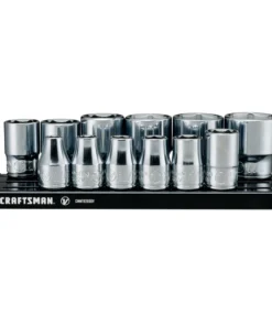 CRAFTSMAN Sockets & Socket Sets V-Series 12-Piece Standard (SAE) 3/8-in Drive 6-point Set Shallow Socket Set -Craftsman Store 44779757