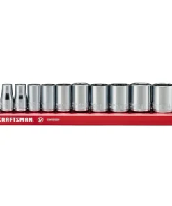 CRAFTSMAN Sockets & Socket Sets V-Series 10-Piece Metric 1/4-in Drive 6-point Set Shallow Socket Set -Craftsman Store 44780008