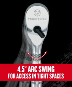 CRAFTSMAN Ratchets & Ratchet Sets V-series 80-Tooth 1/4-in Drive Standard Ratchet -Craftsman Store 44822929