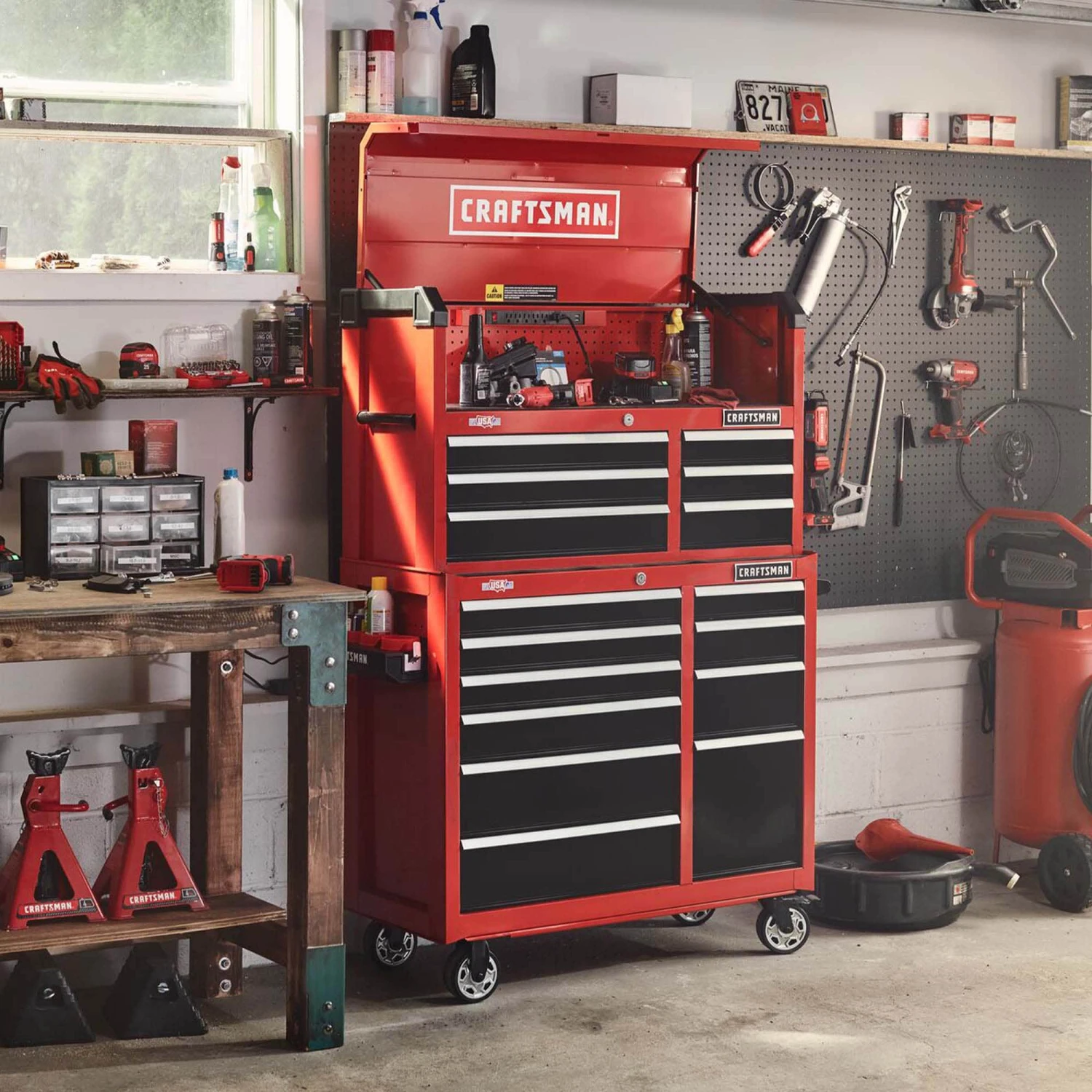 CRAFTSMAN Top Tool Chests 2000 Series 41-In 6-Drawer Chest - Red 9 CRAFTSMAN Top Tool Chests 2000 Series 41-In 6-Drawer Chest - Red - Image 9