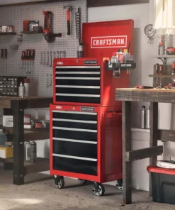 CRAFTSMAN Bottom Tool Cabinets 2000 Series 26.5-in W x 34-in H 5-Drawer Steel Rolling Tool Cabinet (Red) 15 CRAFTSMAN Bottom Tool Cabinets 2000 Series 26.5-in W x 34-in H 5-Drawer Steel Rolling Tool Cabinet (Red) -Craftsman Store 44897411
