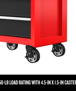 CRAFTSMAN Bottom Tool Cabinets 2000 Series 26.5-in W x 34-in H 5-Drawer Steel Rolling Tool Cabinet (Red) 10 CRAFTSMAN Bottom Tool Cabinets 2000 Series 26.5-in W x 34-in H 5-Drawer Steel Rolling Tool Cabinet (Red) -Craftsman Store 44897412