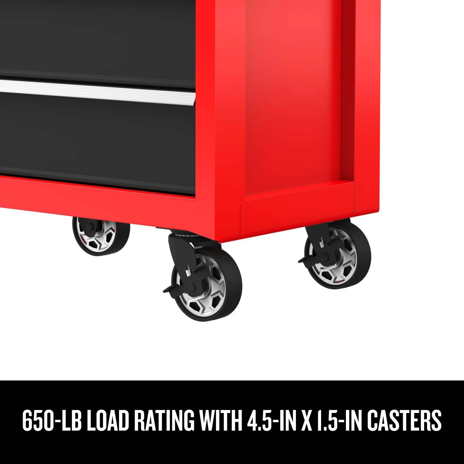 CRAFTSMAN Bottom Tool Cabinets 2000 Series 26.5-in W x 34-in H 5-Drawer Steel Rolling Tool Cabinet (Red) 3 CRAFTSMAN Bottom Tool Cabinets 2000 Series 26.5-in W x 34-in H 5-Drawer Steel Rolling Tool Cabinet (Red) - Image 3