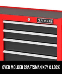 CRAFTSMAN Bottom Tool Cabinets 2000 52-In 10-Drawer Cabinet - Red -Craftsman Store 45347148