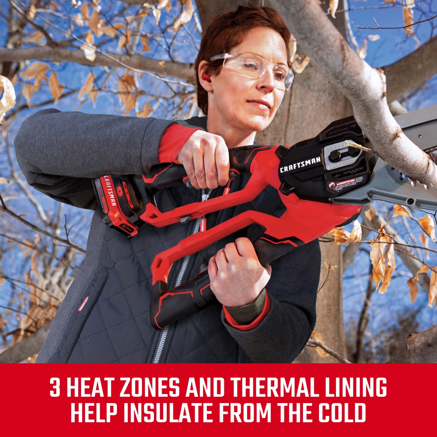 CRAFTSMAN Heated Clothing Craftsman Women's Hybrid Heated Jacket Battery Included (X-Small) 7 CRAFTSMAN Heated Clothing Craftsman Women's Hybrid Heated Jacket Battery Included (X-Small) - Image 7