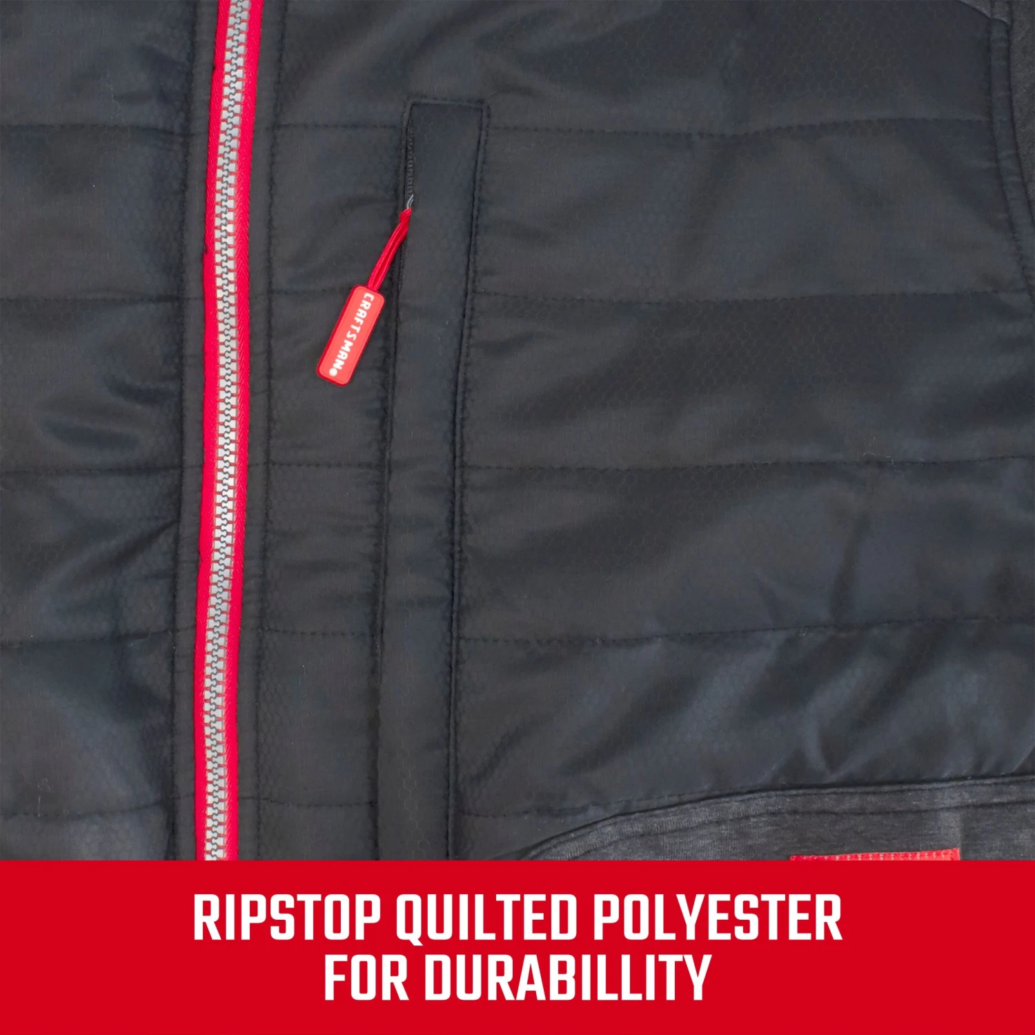 CRAFTSMAN Heated Clothing Craftsman Men's Hybrid Heated Jacket with Battery Included (Small) 3 CRAFTSMAN Heated Clothing Craftsman Men's Hybrid Heated Jacket with Battery Included (Small) - Image 3