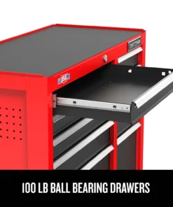 CRAFTSMAN Bottom Tool Cabinets 2000 Series 41-in W x 34-in H 7-Drawer Steel Rolling Tool Cabinet (Red) -Craftsman Store 45418425