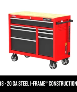 CRAFTSMAN Bottom Tool Cabinets 2000 Series 41-in W x 34-in H 7-Drawer Steel Rolling Tool Cabinet (Red) -Craftsman Store 45418426