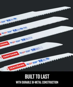 CRAFTSMAN Reciprocating Saw Blades 11-Pack Bi-Metal Set Wood/Metal Cutting Reciprocating Saw Blade Set -Craftsman Store 45451077